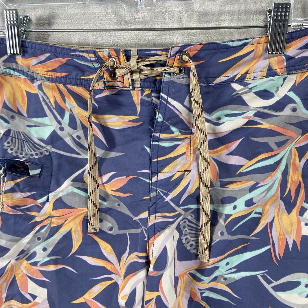 Patagonia Board Shorts mens 30 Printed Wavefarer 8" Inseam Floral Print Tropical - Picture 4 of 11